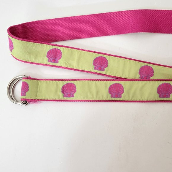 Pink and Green Seashell D Ring Belt Toe Goz - Picture 4 of 5